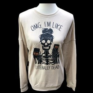 Halloween print sweatshirt